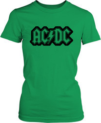 Футболка женская. AC DC. Логотип 3.