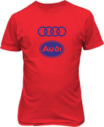 Рисунок футболки Audi. Логотип 3