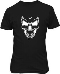 Футболка чоловіча. Череп. Вид спереду.