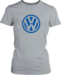 Футболка жіноча. Volkswagen. Логотип.