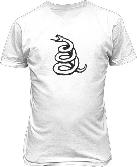 Малюнок футболки Логотип металіки змія