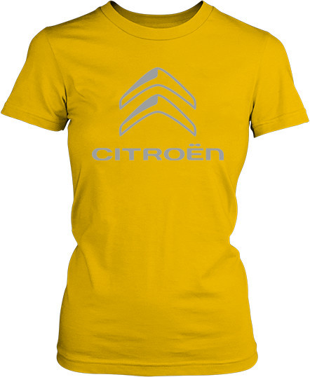 Рисунок футболки Citroen. Серое лого