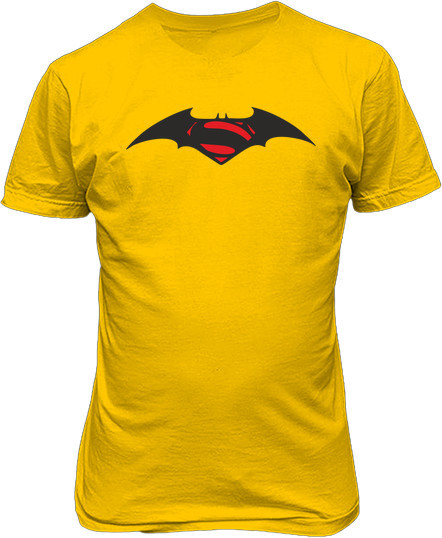 Малюнок футболки Лого Супермен проти Бетмена