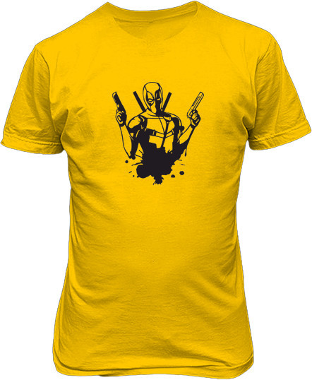 Малюнок футболки Дедпул. З двома пістолетами