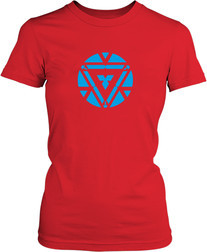 Рисунок футболки Реактор Железного человека