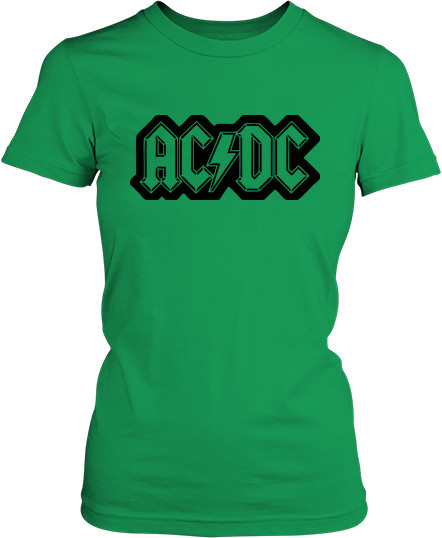 Рисунок футболки AC DC. Логотип 3