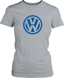 Футболка женская. Volkswagen. Лого.