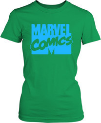 Малюнок футболки Marvel - голубе лого