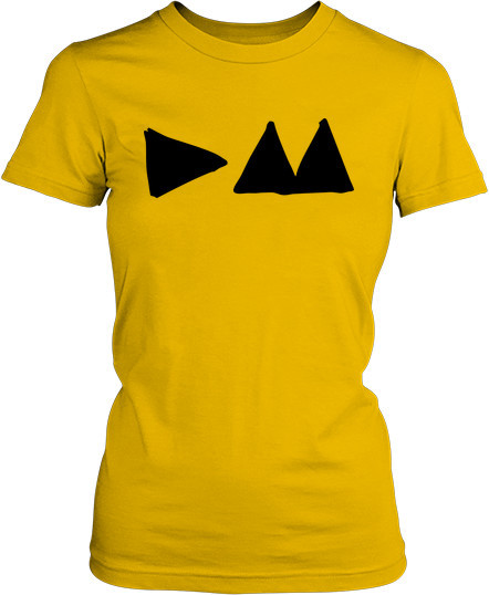 Рисунок футболки Логотип с треугольниками