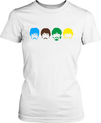 Рисунок футболки Разноцветные лица