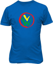 Рисунок футболки Фольксваген. Цветное лого