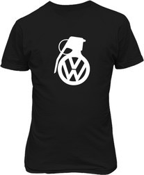 Футболка мужская. Volkswagen. Логотип с гранатой.