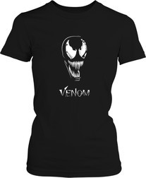 Рисунок футболки Веном и надпись 1