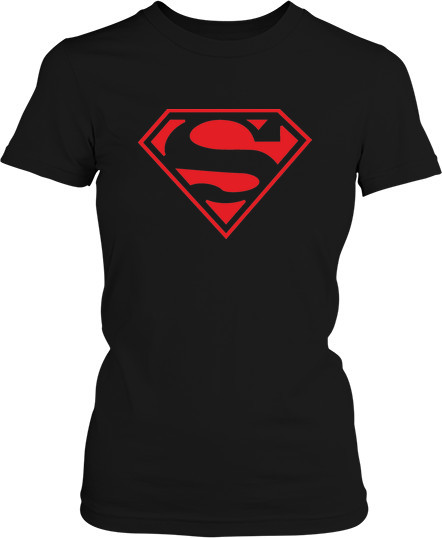Малюнок футболки Superman червоний логотип