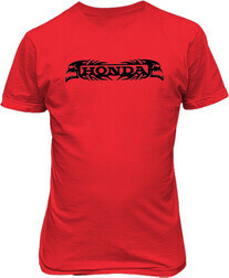 Рисунок футболки Honda. Логотип с черепами