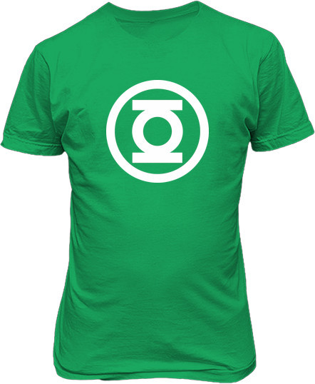 Малюнок футболки Зелений ліхтар. Кругле лого