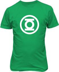 Рисунок футболки Зеленый фонарь. Круглое лого