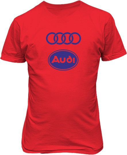 Рисунок футболки Audi. Логотип 3