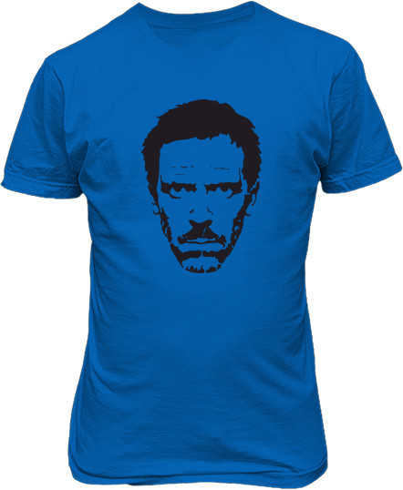 Малюнок футболки Лице доктора Хауса