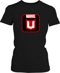 Футболка женская. Логотип Marvel Unlimited.