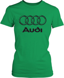 Футболка жіноча. Audi. Лого 4.