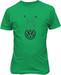 Рисунок футболки Volkswagen и покемон
