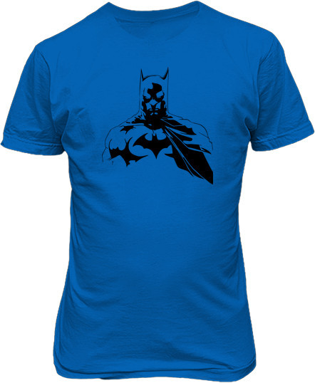 Рисунок футболки Строгий Бэтмен в плаще
