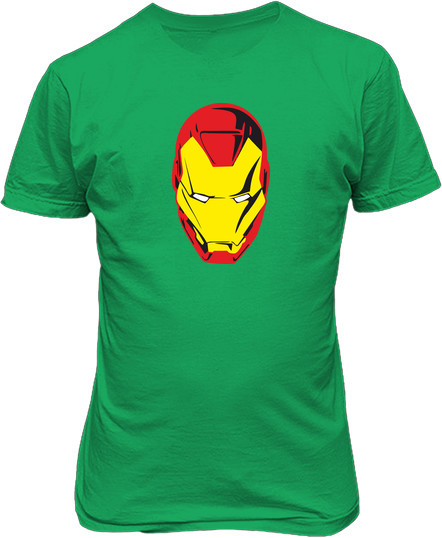 Рисунок футболки Шлем Железного человека