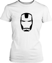 Рисунок футболки Железный человек шлем 1