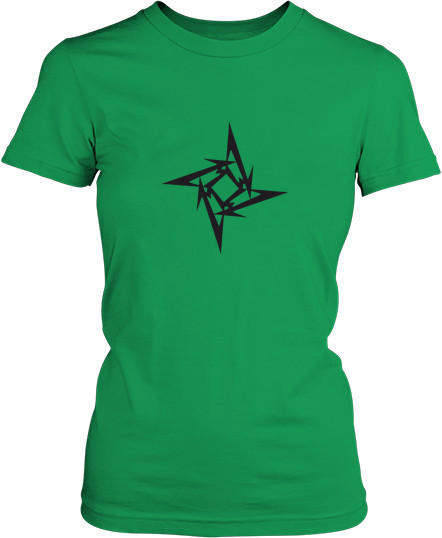 Рисунок футболки Логотип четырехугольная звезда