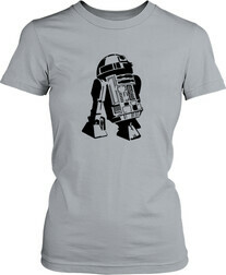 Футболка женская. Дроид R2D2.