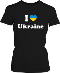 Футболка женская. I love Ukraine 1
