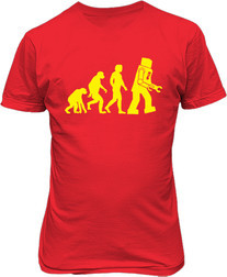 Рисунок футболки Эволюция робота
