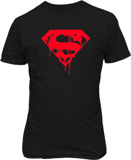Детская футболка Superman черная