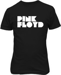 Футболка мужская. Pink Floyd, жирный логотип.