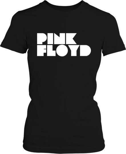 Рисунок футболки Pink Floyd, жирный логотип