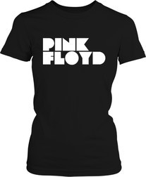 Футболка жіноча. Pink Floyd, жирний логотип.