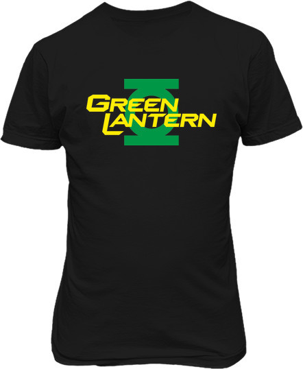 Малюнок футболки Зелений ліхтар. Лого та напис