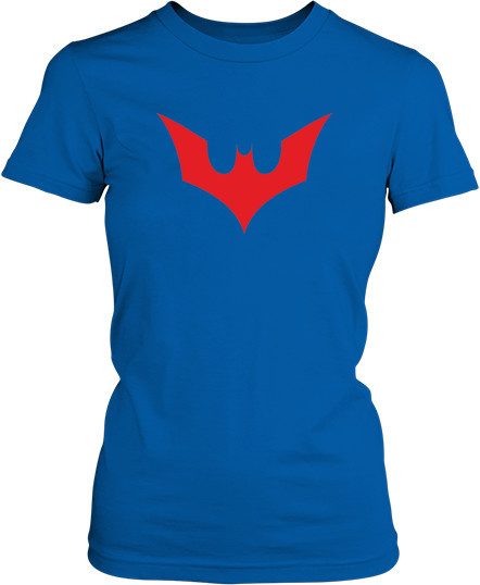 Рисунок футболки Batman. Красное лого