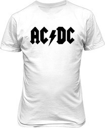 Рисунок футболки AC/DC. Логотип группы