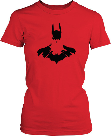 Рисунок футболки Бэтмен силуэт