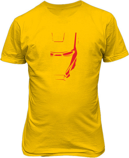 Малюнок футболки Залізна людина, червоний шолом