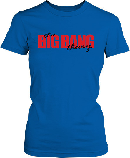 Малюнок футболки Напис The big bang theory