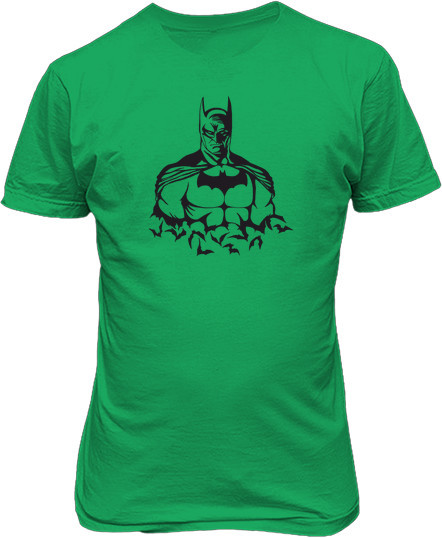 Рисунок футболки Batman с летучими мышами