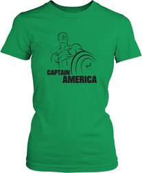 Рисунок футболки Капитан Америка рис 2