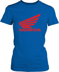 Футболка женская. Honda. Логотип с крылом.
