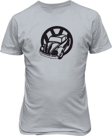 Рисунок футболки Фольксваген жук и логотип