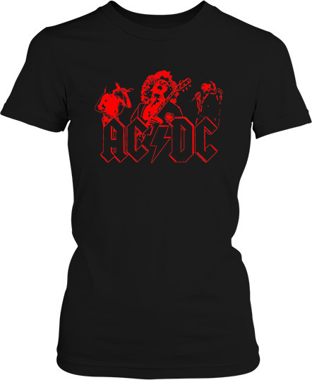 Рисунок футболки Выступление группы AC/DC