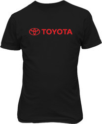 Малюнок футболки Toyota. Червоний напис