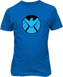 Рисунок футболки Синее лого Агентов Щ.И.Т